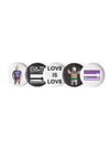 Love Is Love Pin Badge Set of 5