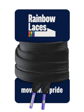 Rainbow Laces - Black Edition + Charm