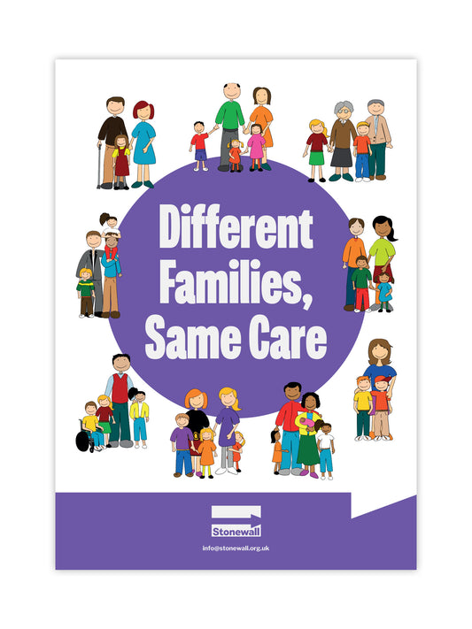 Different Families, Same Care - A3 poster