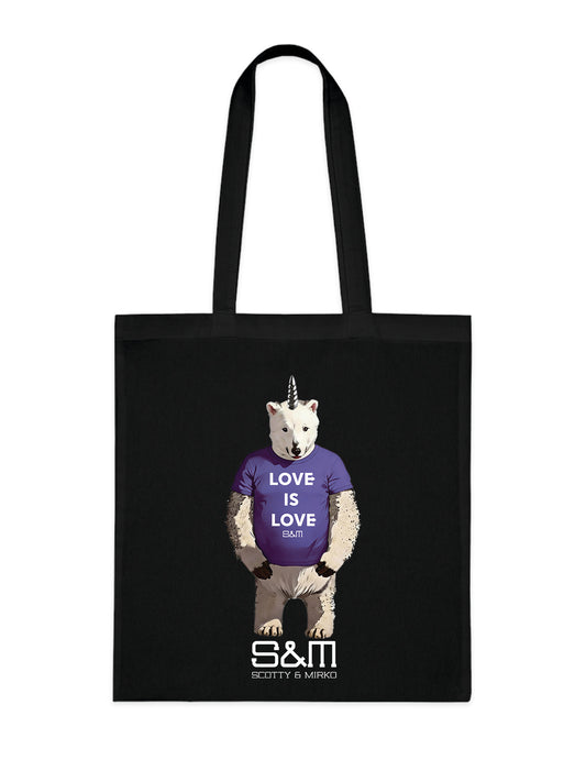 Love Is Love Bear Tote Bag