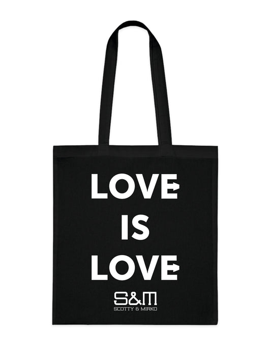 Love Is Love Slogan Tote Bag