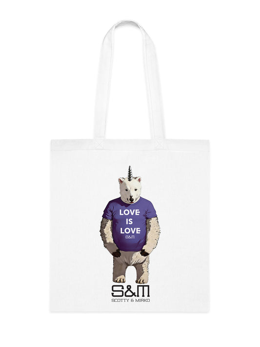 Love Is Love Bear Tote Bag